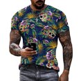 thumbnail image 1 of Camiseta con gráfico del Día de los muertos de calavera mexicana para hombres y mujeres, ropa de Graffiti, camisetas góticas de terror, ropa de calle de moda, camisetas, 1 of 5