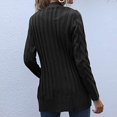 thumbnail image 4 of Cardigan Sweaters for Women Womens Long Sleeve Cable Knit Cardigan Sweaters Open Front Solid Fall Outwear with Pockets, 4 of 9