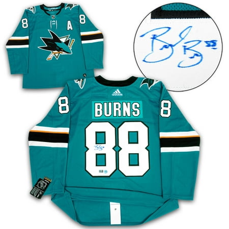 Brent Burns San Jose Sharks Autographed Black Adidas Authentic Jersey