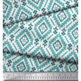 thumbnail image 3 of Soimoi polyester Crepe Fabric Ethnic Ikat Print Sewing Fabric Yard 42 Inch Wide, 3 of 3