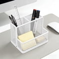 thumbnail image 6 of Yhmxh Metal Mesh Desk Organizer with 2/3 Compartments, Mesh Desk Multifunctional Organizer, Pen Holder & Storage Caddy for Office, Home, Stationery & Makeup, Desk Accessories, 6 of 6