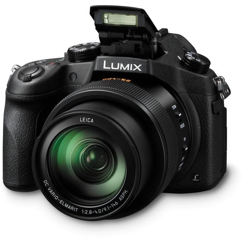 Panasonic Lumix Dmc Fz1000 4k Qfhd Hd 16x Long Zoom Digital Camera Black Walmart Com Walmart Com