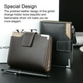 thumbnail image 2 of fastboy Men Wallets Card Holder Short Coin Pocket Zipper Purse Wallet Large Capacity Safe Multi-Function For Business Male Black, 2 of 9