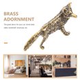 thumbnail image 3 of MasteelfCA Figurine d'Animal de Bureau Mini Style Rétro en Laiton (Doré), 3 of 8
