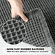 thumbnail image 4 of Juego de alfombras de baño MIULEE Waffle, antideslizantes, lavables, color gris oscuro, 4 of 6