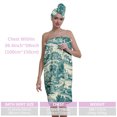 thumbnail image 4 of Colevkie Women's 2 Pcs Bath Wrap Set Bath Skirt &Shower Cap Quick Drying and Absorbent Lightweight for Bathroom Beach Sauna Hotel Printed Vintage Pattern, 4 of 8