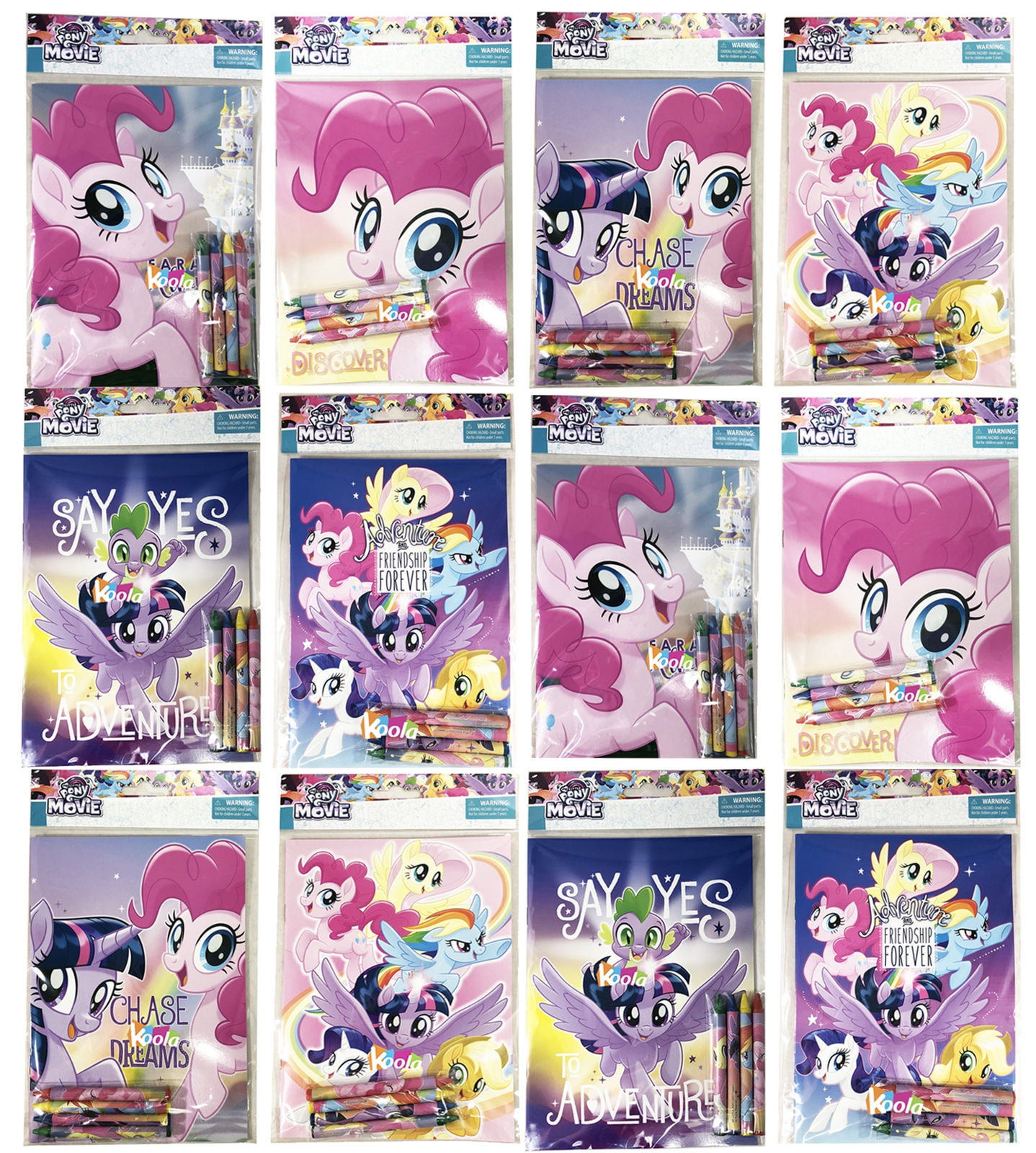 Download 12pcs My Little Pony Coloring Book with Crayon Party Favors Activity Book - Walmart.com ...