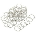 thumbnail image 1 of Unique Bargains 1.5' Dia. Detachable Binder Rings Index Snap Metal Clips, Silver Tone 50 Pack, 1 of 5
