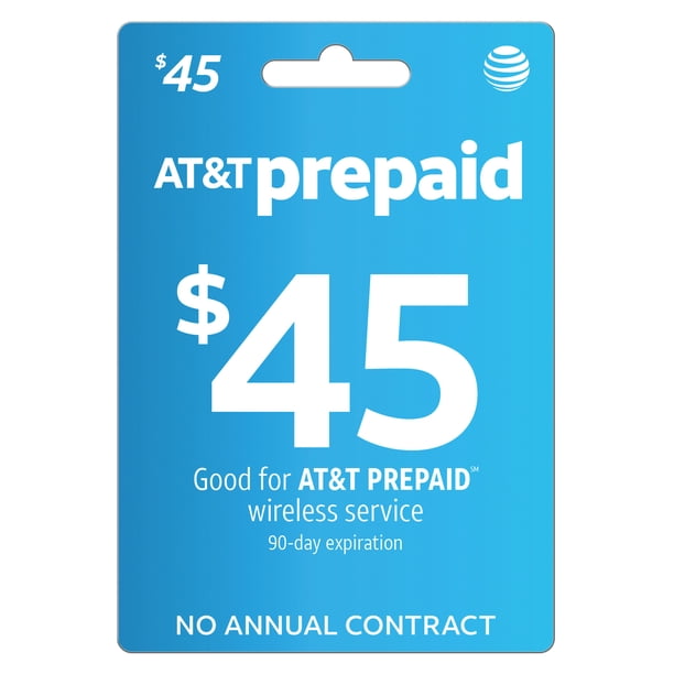 AT T PREPAID 45 E PIN Top Up Email Delivery Walmart Walmart