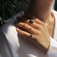 thumbnail image 3 of Simple Fashion Alloy Ring For Women In Gold Or Silver Tone Geometric Resin Jewelry For Everyday Style GiftIdea, 3 of 6