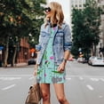 thumbnail image 4 of Fuzoiu Hippo With Flamingos And Crocodiles Print Women's Sleeveless Dress,Summer Dresses for Women,Casual Sundresses,Beach Sleeveless T-shirt Swing Dress with Pockets, 4 of 7