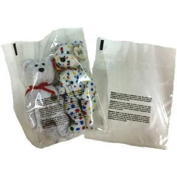 500 18" x 30" 2 mil Suffocation Warning Flat Poly Bags