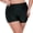 Black, variant on Ocean Blues Women's Plus Size High-Waisted Ruched Board Shorts Boyshorts Swim Bottoms Black Swim Shorts Size Large