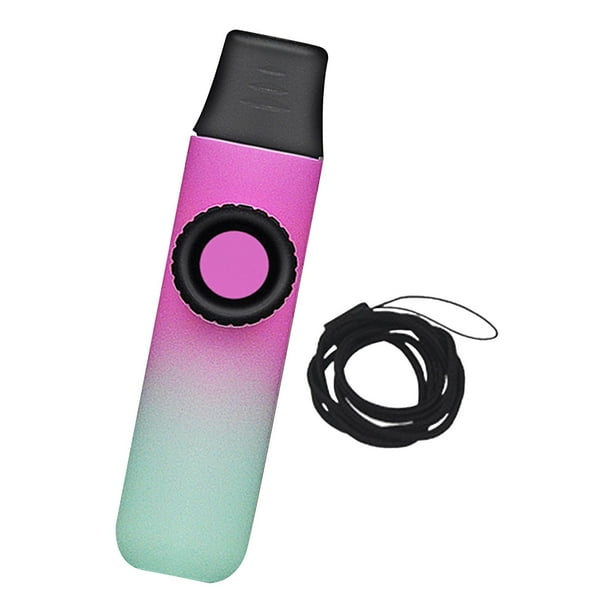 Tono ajustable de acompañamiento musical kazoo con cuerda colgante para adultos niños , Rosa Verde verde rosado