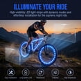 thumbnail image 4 of Lsupdaol Waterproof LED Bike Wheel Lights Battery Powered Blue, 4 of 6