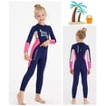 thumbnail image 3 of Naiovety DIVE SAIL Niños Traje de buceo Cuello 2.5 mm A prueba de sol Cálido Mantener 3 capas Impermeable Natación Playa Jugar Traje de Deportes acuáticos Rosa L Naiovety OD003303-13, 3 of 6