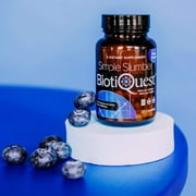 BiotiQuest® Simple Slumber Probiotic Dietary Supplement for Women and Men, Gut Health, Hormones, Brain, Blood Support, 30 Count