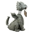 thumbnail image 6 of Bienvenidos Welcome Sign Dragon Garden Greeter Bobblehead Statue Faux Stone, 6 of 9