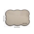 thumbnail image 3 of Alfombra de baño antideslizante absorbente | Alfombra de secado rápido de diatomita para lavabo de entrada | Caqui de estilo moderno | Resistente al agua Fácil de limpiar | 16x23.6 pulgadas | 1, 3 of 6