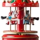 thumbnail image 3 of Carrusel musical navideño Mini carrusel caja de música figura coleccionable de 6,3 pulgadas, 3 of 6