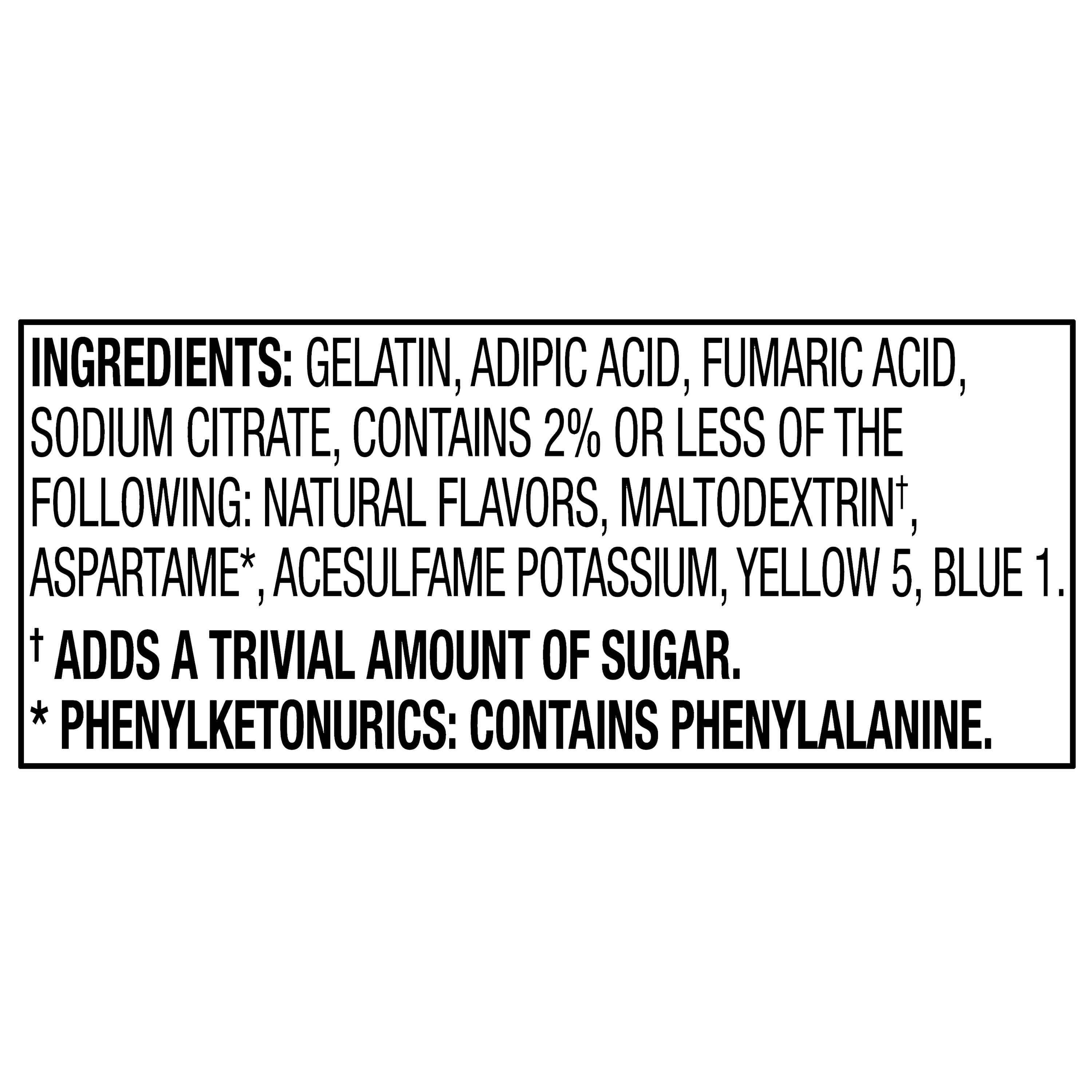 (6 pack) Great Value Sugar Free Lime Gelatin Dessert, 0.3 oz, 4 Servings per Box