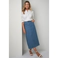 thumbnail image 4 of Jessica London Women's Plus Size True Fit Front Button Casual Denim Skirt, 4 of 5