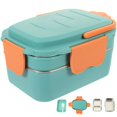 thumbnail image 1 of Bento Box Insulated Hot Lunch Container Portable Lunch Box Container Stainless Steel Insulated Lunch Box Sealed Double Layer Insulated Lunch Box, 1 of 8