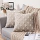 thumbnail image 1 of A set of 2 decorative pillowcases, diamond jacquard pillowcases, summer sofa soft rectangular cushion covers, 18x18 inches, beige, 1 of 4