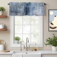 thumbnail image 5 of Bedliving Abstract Neutral Window Valance for Kitchen Bathroom Laundry Room, 54 x 18 Inch Rod Pocket Short Curtain, 1 Panel, 5 of 9