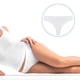 thumbnail image 4 of Qarigey Ropa interior de algodón para mujer Transpirable Absorbe la humedad Elástico Color sólido Chica S Ropa interior blanco S, 4 of 6