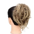 thumbnail image 2 of Messy Bun Hair Scrunchie Tousled Updo Hair Extensions Elastic Band Curly Wavy Hair Piece Synthetic Chignon, 2 of 7