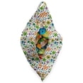 thumbnail image 3 of Flower Lounger Chair Bag, Pointy Petals and Circular Shapes Flower Elements Pattern on Plain Backdrop, High Capacity Storage with Handle Container, Lounger Size, White Multicolor, by Ambesonne, 3 of 5