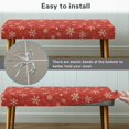 thumbnail image 5 of Yuyamidu Snowflake Dining Room Bench Covers Waterproof Removable Bench Slipcover with Elastic Edge Non Slip Furniture Protector Gift for Friends, 5 of 8