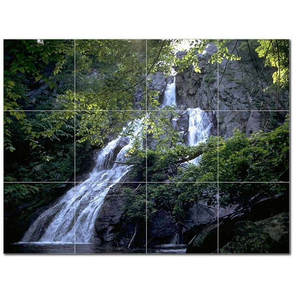 Waterfalls Npsh Ceramic Tile Mural Kitchen Backsplash Bathroom Shower 406214-S43
