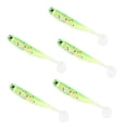 thumbnail image 1 of Paquete de 5 señuelos Shad Swimming Soft T Tail Tiddler para lubina re, 1 of 7