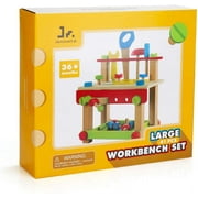 SainSmart Jr. Wooden Bench Wooden Workbench with Tools for Toddlers Kids TY11