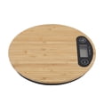 thumbnail image 4 of Spptty Balance de Pesée, Balance de Pesée en Bambou, Balance de Cuisine Électrique Ronde en Bambou avec Écran LED pour la Cuisson des Aliments 5 Kg/ 1 g, 4 of 8
