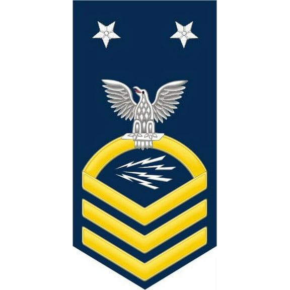 3.8 Inch Navy Master Chief Gold E-9 Radioman RM Decal Sticker