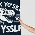 thumbnail image 3 of Orinice Tyrannosaurus Rex Bathroom Decor Set with Hooks, Colorful Luxurious Print Polyester Fabric Shower Curtain for Home Decoration 36x72, 3 of 7