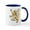 White/Navy Inside, variant on CafePress - English Lion Rampant Mug - 11 oz Ceramic Mug - Novelty Coffee Tea Cup
