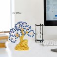 thumbnail image 3 of Bwinka Feng Shui Money Tree Office Home Table Feng Shui Decoration Crystal Money Tree for Wealth and Good Luck (Blue Evil Eye Toad), 3 of 7