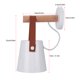 thumbnail image 1 of Lazmin Lámpara de Pared de Madera Moderna, lámpara de Montaje en Pared para Dormitorio Compatible con Bombilla incandescente, luz de Ahorro de energía y luz LEDBlanco) Khall JY07229-02, 1 of 6