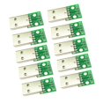 thumbnail image 1 of 10pcs USB 2.0 Cabeza Para Sumergir 2.54mm Pin 4P Adaptador Módulo En Línea Zulema Enchufe tipo USB macho, 1 of 8