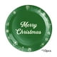 thumbnail image 2 of 10 platos de papel navideños desechables para fiestas | Vajilla de papel rojo y verde | Material apto para uso alimentario | Platos de 18 a 23 cm para decoración navideña, fiestas de cumpleaños y, 2 of 6