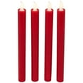 thumbnail image 4 of Northlight LED Flickering Flameless Taper Christmas Candles - 9.75" - Red - Set of 4, 4 of 6