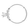 thumbnail image 2 of Dreamcatcher Bracelet Tassel Feather Charm Silver Push Pull Clasp Adjustable Bracelet Jewelry, 2 of 8