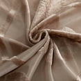 thumbnail image 5 of VOGOL Mocha Brown Sheer Curtains, Vintage Floral Jacquard Voile Sheer 52x63 Inches for Bedroom, 5 of 7