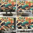 thumbnail image 6 of Peel and Stick Wallpaper Canvas Birds toucans tropical leaves flowers Floral seamless for design paper Modern Art Wall Mural Decor Self Adhesive and Removable 69in x 98in, 6 of 6