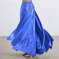 thumbnail image 2 of EDFBUYKRS Female Skirts Flowy Skirts for Women Belly Dance Skirt Flowy Performance Skirt with Elastic Waistband for Stage Show Practice and Casual Wear, 2 of 4