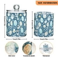 thumbnail image 5 of Yayeee 4 Pack Qtip Holder Bathroom Cotton Swab Canister with Lid Clear Dispenser Set, Easter Eggs, 5 of 6